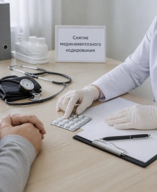 Снятие медикаментозного кодирования в Полысаеве от 5142 р. | Медзона