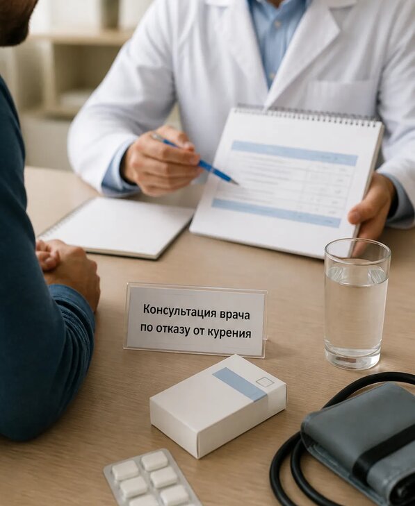 Консультация врача по отказу от курения для взрослых в Полысаеве